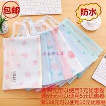 Brief LITTLE CLEAR NEW CARTOON WATERPROOF FILE BAG LARGE SMALL AND MEDIUM SIZE CUTE CARTOON ZIPPED BAG SCHOOL STUDENT FASHION BOOK CASHIER BAG