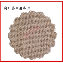 Cute broken hole stickhand work industry ring creation DIY wall stickup with view sunflower linen cotton fabric sheet 1 copy of pendant accessories