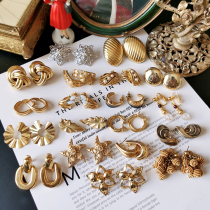 Overseas Antique Jewelry Vintage Earrings 100 Hitch Elegant European And European Summer Trendy Retro Ear Clip W6