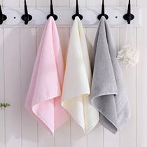 Factory direct sales 35*35cm pure cotton absorbent plain color satin square scarf baby towel gift