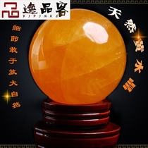 Taishan Yipingke blessing personality white yellow purple pink crystal ball Wang peach blossom transfer to help the cause lucky study decoration