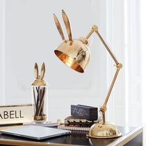 Nordic postmodern creative rabbit living room table lamp Creative study bedroom bedside childrens room table lamp