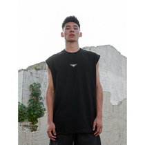 BIPOLAR Bentley shoulder vest national trend hip hop street basketball fitness sports loose sleeveless sweat vest