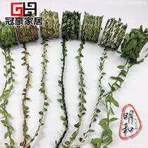 Pastoral style decoration living room kindergarten ring creation material hemp rope hand woven bedroom pipe rope ceiling leaf