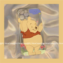 Red Coat Vini Bears Apply Apple 11 11Pro 11Promax mobile phone shell x xsmax fashion cartoon iPhone7plus 8plus