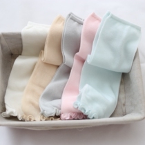 Spring and summer new baby socks baby loose cotton thin solid color thigh socks mens and womens childrens cartoon stockings