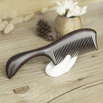 Natural ebony comb anti-static household large teeth female long hair hair loss Shun hair curl hair massage comb wide teeth rounded