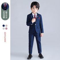 Boys' set 2022 autumn new high-end three-piece children's host handsome vest suit coat dress