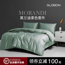 Globon Granbern Four sets of 60 long suede cotton beds Kit hotel covered with cover sheet autumn and winter quilts