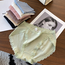 Mulberry silk crotch silk Nude lace Breathable comfortable skin-friendly smooth Lace no trace underwear