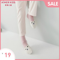 Adoring children Infant newborn baby girl girl student Little pink bear children socks AK1944571