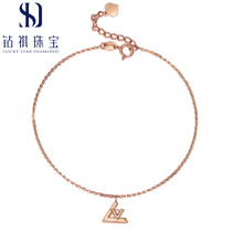New product 18k gold diamond bracelet bracelet woman Au750 inlaid drill geometric small crowddesign fashion jewellery Christmas present