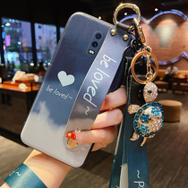 2021 new oppor17 mobile phone shell womens personality creative fashion r15 standard version silicone soft anti-fall r15 dreamscape version Japan-ROK Tide Signs atmosphere upscale r11s protective sleeve