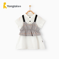 Tong Tai 2020 Summer New Girl Clothes Baby Dress 1-4 Year Old Woman Baby Dress Out Of Dress Dress Out of dress