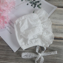 Pure cotton baby hat Female baby lace court dress hat Soft spring and autumn summer sun hat Newborn hat