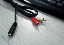 DVD to headphone interface 3 5 female to Lotus RCA male adapter 3 5MM one point two Lotus