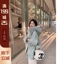 XUELI Sydney womens fox fur collar coat womens new rabbit hair liner warm Parker coat