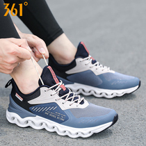 361 mens shoes running shoes 361 degree 2021 summer rain screen shock absorption running shoes black mens casual shoes sports shoes