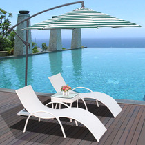 Outdoor Leisure Recliner Beach Rattan Chair Bed Outdoor Furniture Garden Balcony Sunroom Swimming Pool Hotel