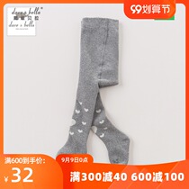 davebella David Bella Autumn and Winter Girls Ash Love Thick Pantyhose 1-7 years old DB6185