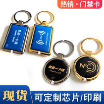 Metal edge IC drop glue card custom access control community elevator Fudan M1 induction card production ID member printing