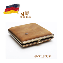 Germany originally imported VH leather 18 fashion cigarette box   mad horse skin retro cigarette box gift gift