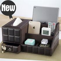 Desktop multi-function m tissue box Simple living room coffee table remote control storage box pumping carton European style creative