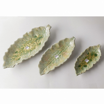 Kookugawa Machi House Japan Original Clothing Import Wan Ancient Burning Leaves Type Sushi Pan Irregular ceramic dish Ice Cracked Glaze