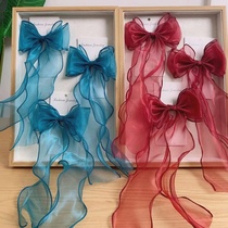 Sinkadi Korean version of childrens shoes 9 9M 3 childrens streamers bow hairpin Ruoxie