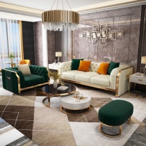 Italian leather sofa living room modern light luxury ins small apartment Net red head layer cowhide single double triple combination