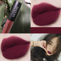 Non-fading lip glaze Womens matte optical life price niche brand lipstick Rotten Tomato color aunt lip gloss Lip gloss Waterproof