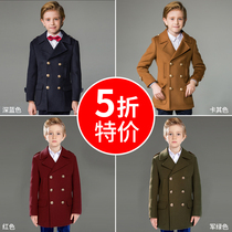  (Clearance Special )Boys Blazer Boys thickened woolen coat Woolen coat Winter