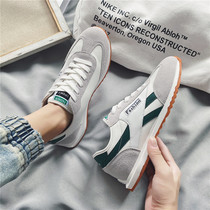 Agan shoes men 2021 New Net red ins leisure sports trendy shoes Korean trend small white port wind running autumn