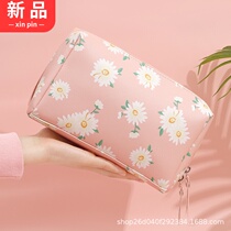 Cosmetic bag ins style female 2021 new hand hipster Korean cute simple waterproof large capacity wash bag