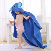 Foreign trade autumn and winter new childrens bathrobes animal cartoon baby cape cloak cotton towel material baby bath towel