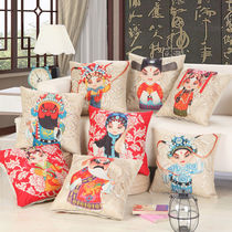 Peking Opera Facebook cushion Chinese element art alternative neoclassical post-modern characteristic pillow special offer