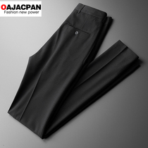 Light extravagant quality Summer long style Western pants casual pants Business pants Men casual black thin damp straight fit slim fit pants