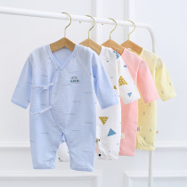 Newborn baby monk clothes autumn clothes children spring and autumn rompers crawling clothes pajamas newborn baby cotton one-piece clothes