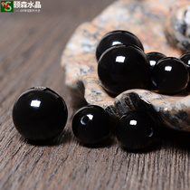 Yisen Crystal natural black red agate scattered beads semi-finished DIY hand-woven accessories crystal material single