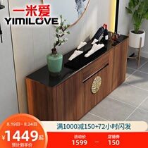  New Chinese style living room dining side cabinet Modern simple household entrance cabinet locker Nordic storage cabinet against the wall wine cabinet