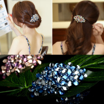 Hairclip head Korean headdress pan head rhinestone hairpin female top clip spring clip simple mom elegant atmosphere