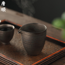 Tang Shun Road Cup Japanese ceramic tea divider manual retro gold household teacup Kungfu tea accessories