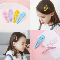 South Korea ins hairclip Net red card headgear children spray paint bbclip macaron hair card Japanese girl heart clip