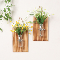 Bedroom wall decoration Hydroponic vase pendant Room decoration Creative dining room wall wall hanging plant decoration Wall decoration