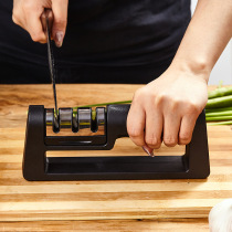 Diamond Grinding Blade Sharpeners Handheld Quick Knife Sharpeners Home Ceramic Kitchen Function Multi Three-section Grindstone Stone