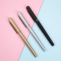 Chenguang excellent product metal gel pen carbon pen heavy hand feeling black writing water pen student office pen stationery