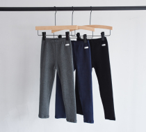 Spring and Autumn New Childrens Wear Girls Joker Thick Three-color Leggings Pants Pants Black Tibetan Green Gray