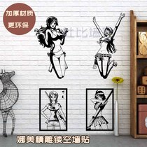 One Piece Namei Wall Sticker Sea Newspaper Two-dimensional Sticker Decoration Dormitory Large Size Sexy Sticker Beauty Characters