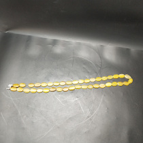 Face Yellow Agate necklace embossed human mask long neck chain flower face clown jewelry antique jade jewelry