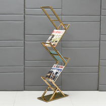 Light Extravagant Book Shelves Shelf Creative Show Shelf Modern Brief Magazine Shelf Stainless Steel Small Bookshelves Landing
